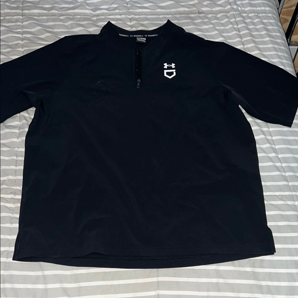 Under Armour Men's Black Utility Short Sleeve Cage Jacket